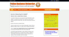 Desktop Screenshot of onlinebusinessnetworker.com